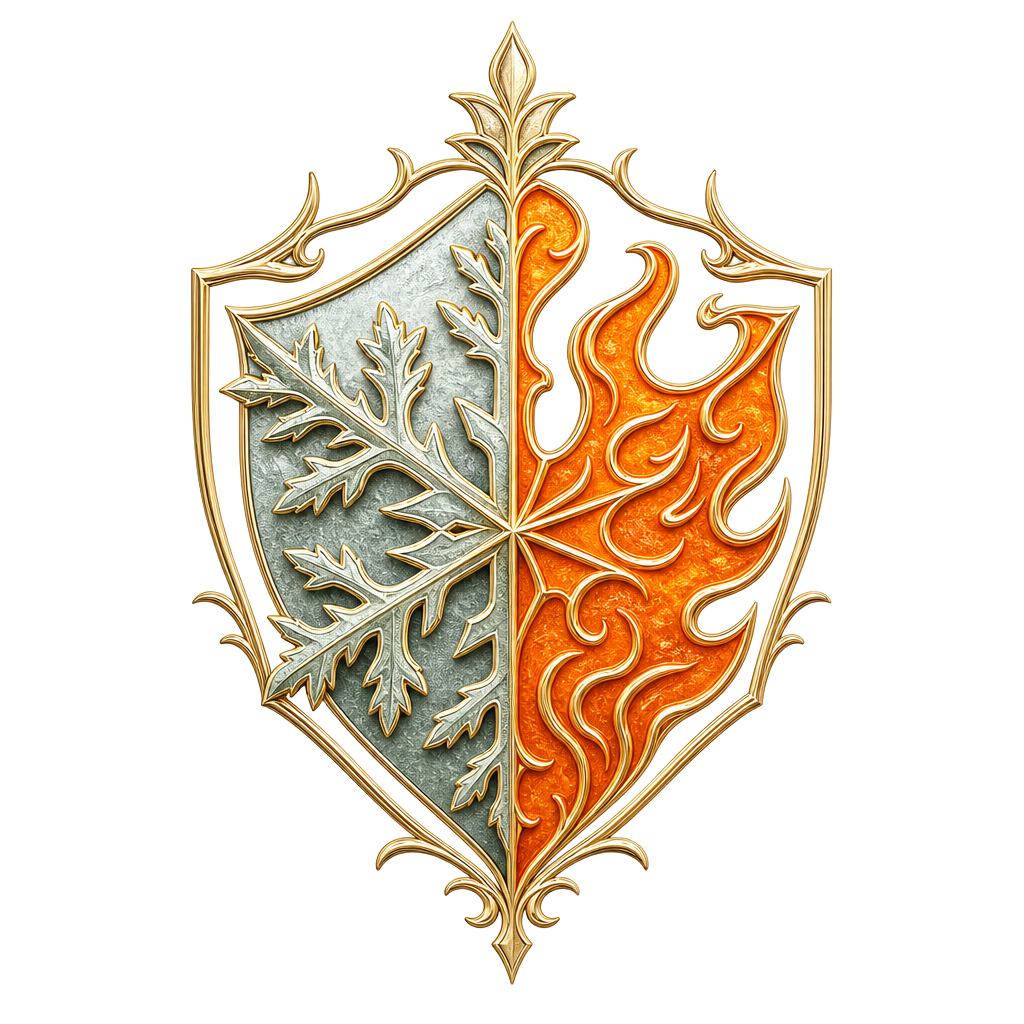 The Bless crest — a snowflake fused with a flame